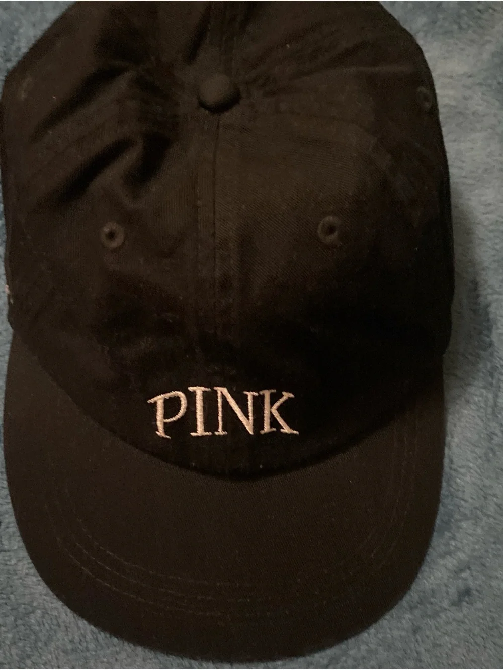 PINK Victoria's Secret Black Baseball Cap with Tag - Picture 3 of 4